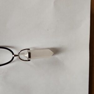 Natural Stone‎ Reiki Healing White Crystal Pendant Necklace